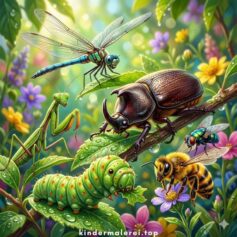 Ausmalbilder Insekten 🐝🐜🐛 kostenlos als PDF & JPG herunterladen & auf A4 ausdrucken