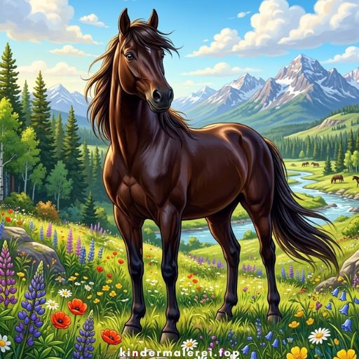 Ausmalbilder - Pferde 🐎