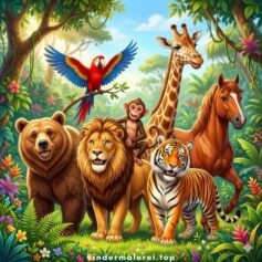 Ausmalbilder Tiere 🦊🐶🐹 kostenlos als PDF & JPG ausdrucken