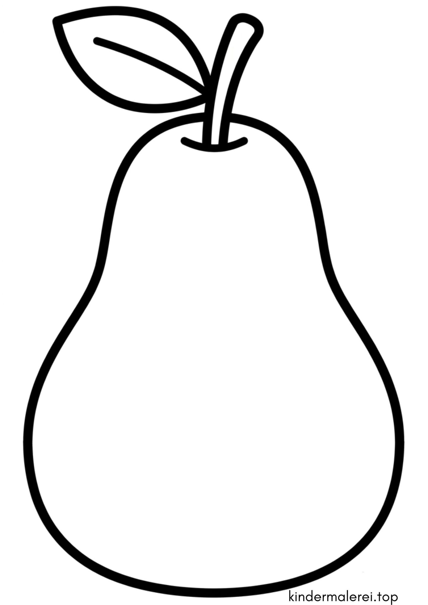 Ausmalbild zum Ausdrucken Birne Ausmalbild zum Ausdrucken Birne