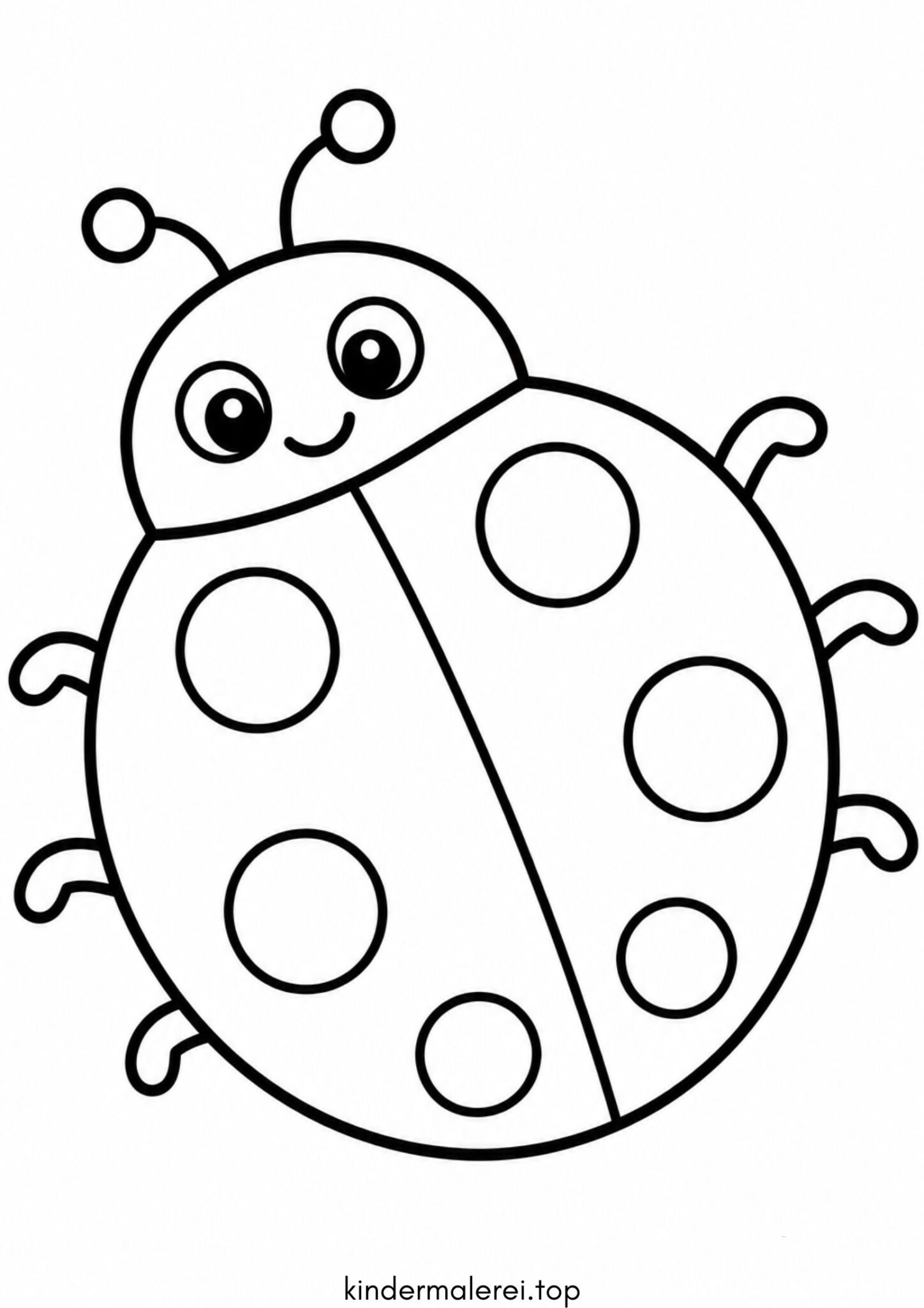 Ausmalbild zum Ausdrucken Einfacher Käfer Ausmalbild zum Ausdrucken Einfacher Käfer