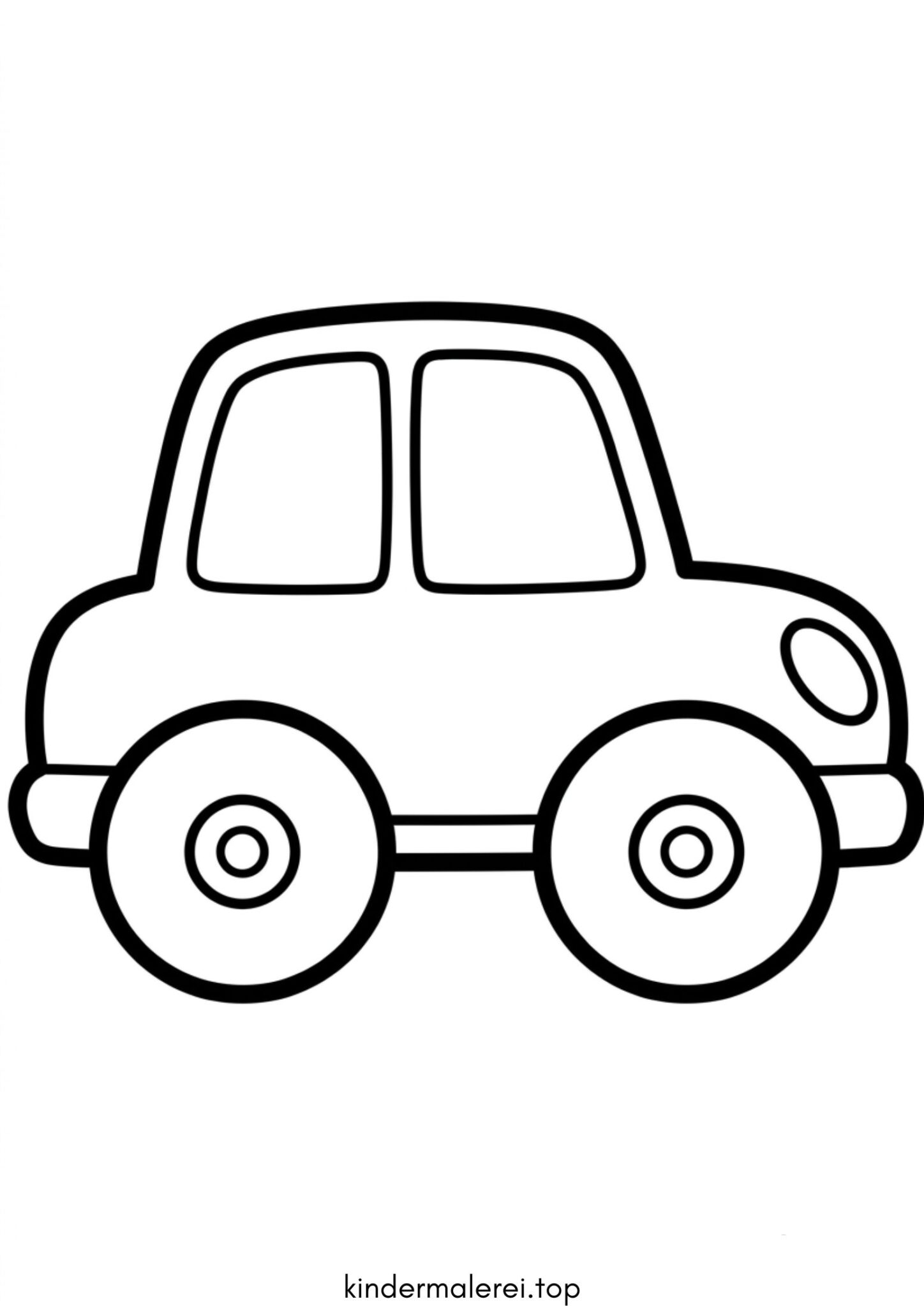 Ausmalbild zum Ausdrucken Einfaches Auto Ausmalbild zum Ausdrucken Einfaches Auto