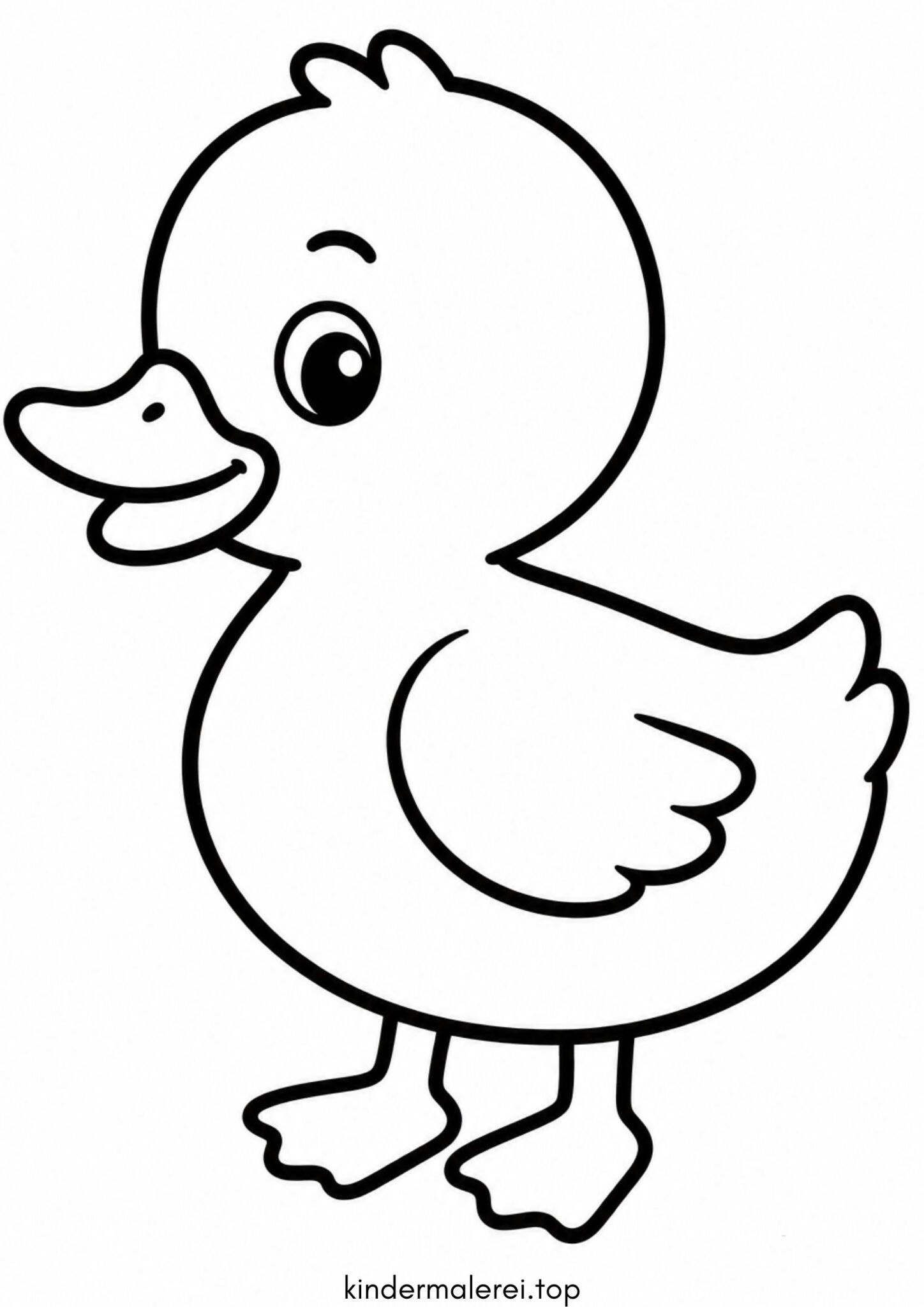 Ausmalbild zum Ausdrucken Süße Ente Ausmalbild zum Ausdrucken Süße Ente