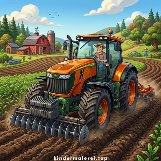 Ausmalbilder - Traktoren 🚜