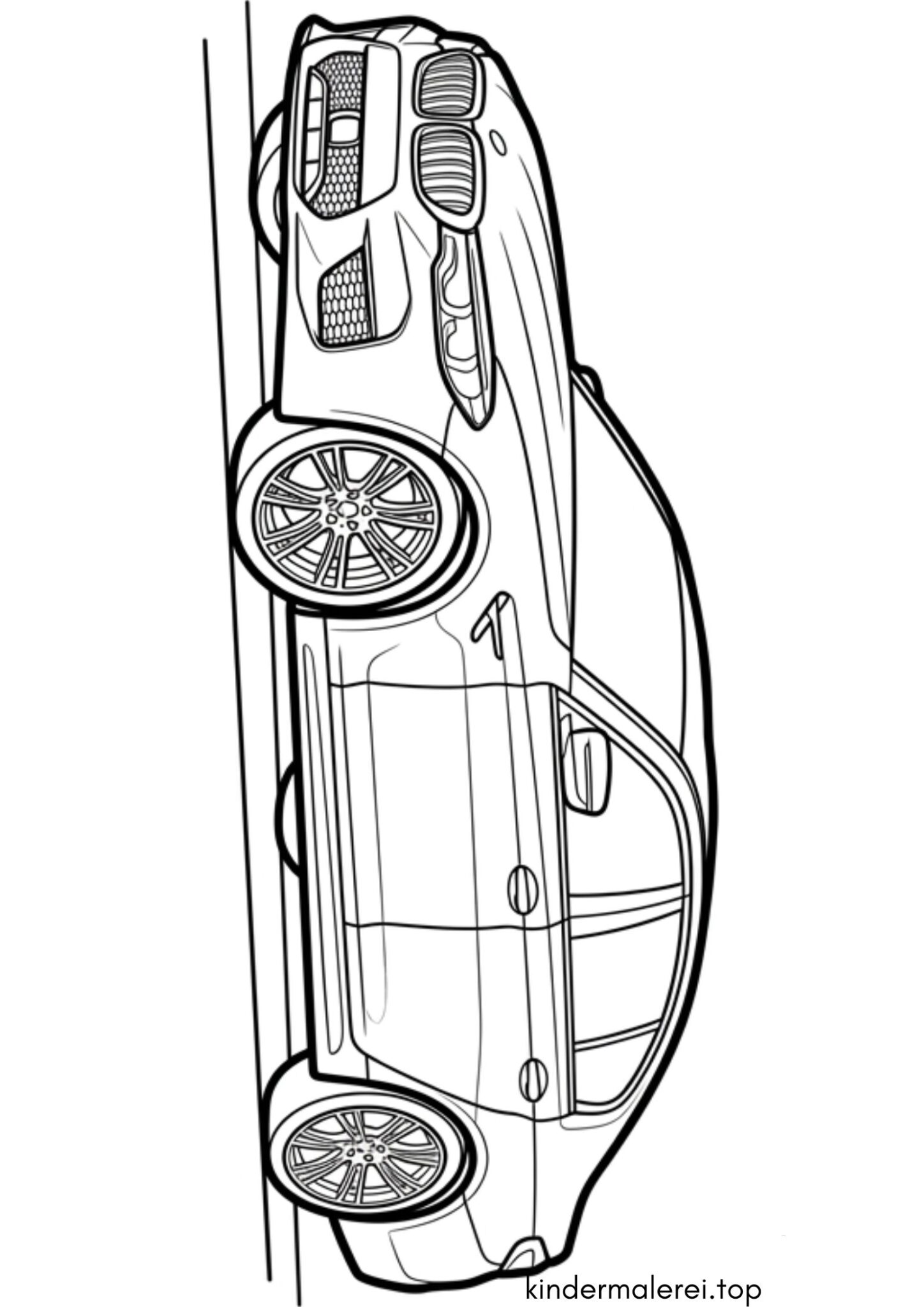 Ausmalbild zum Ausdrucken BMW M5