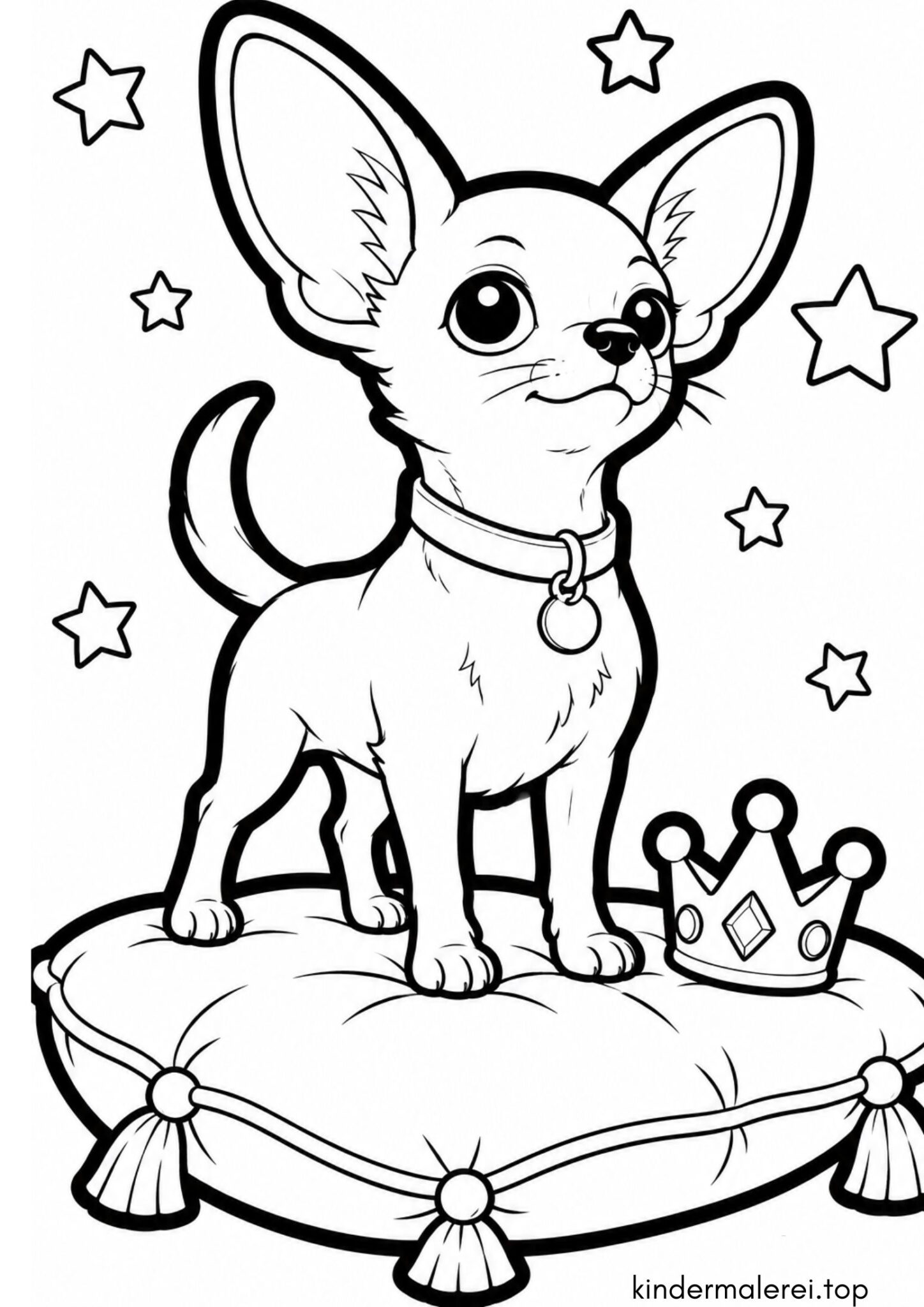 Ausmalbild zum Ausdrucken Chihuahua