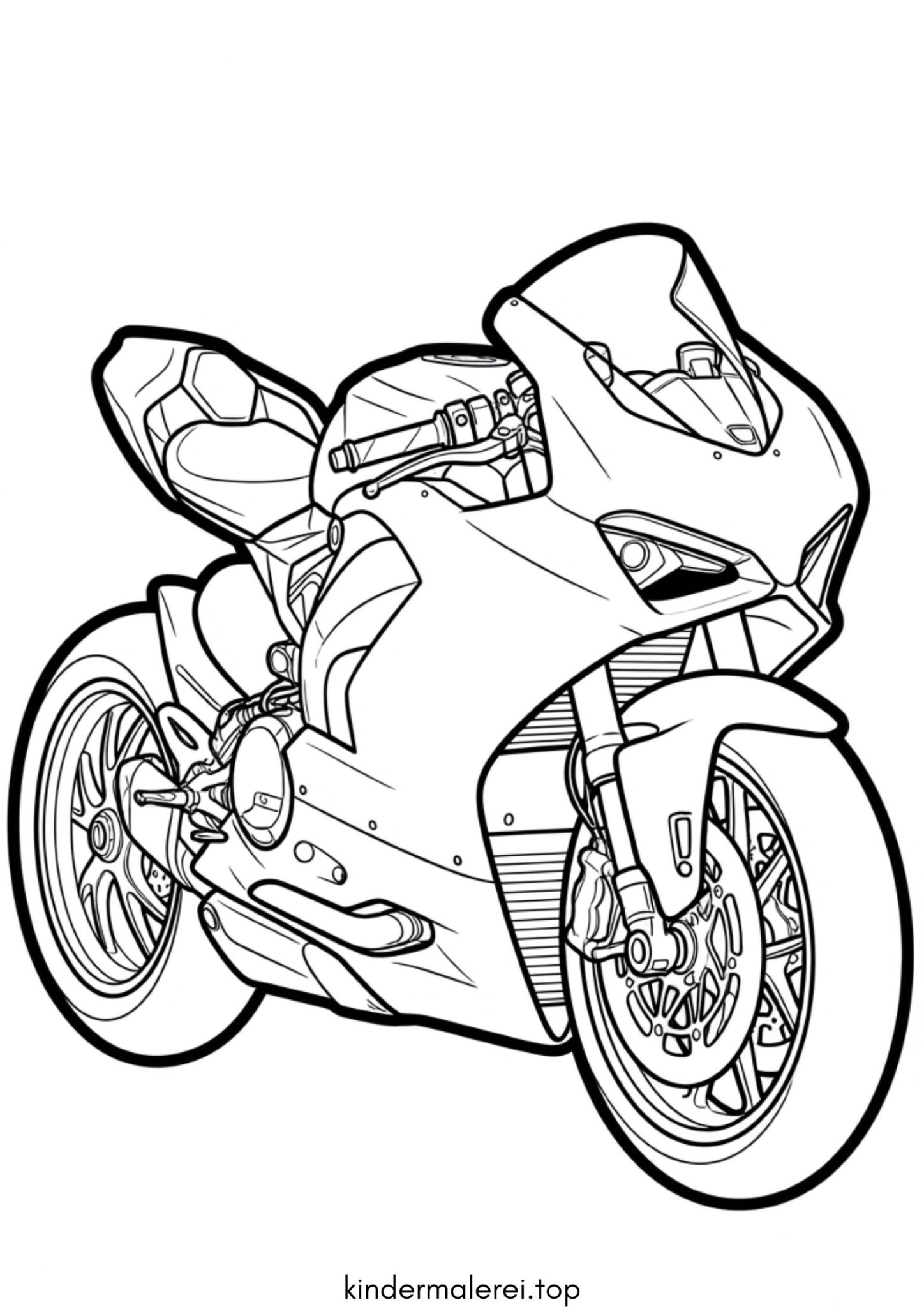 Ausmalbild zum Ausdrucken Ducati